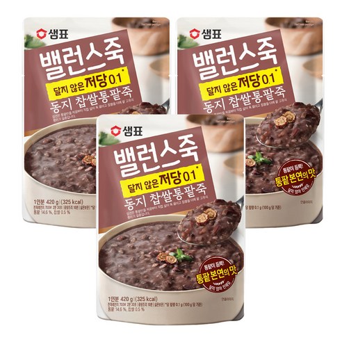 샘표 밸런스죽 동지 찹쌀통팥죽