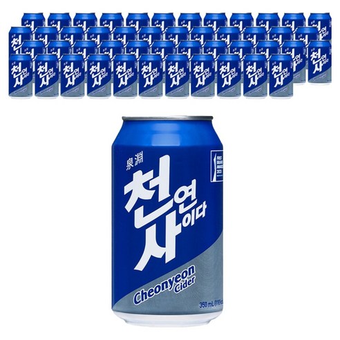 천연사이다, 350ml, 48개