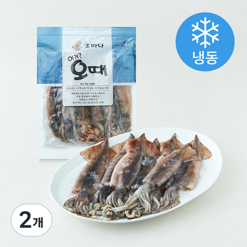[로켓프레시] 오바다 국내산 내장째 먹는 통찜용 오징어 (냉동)