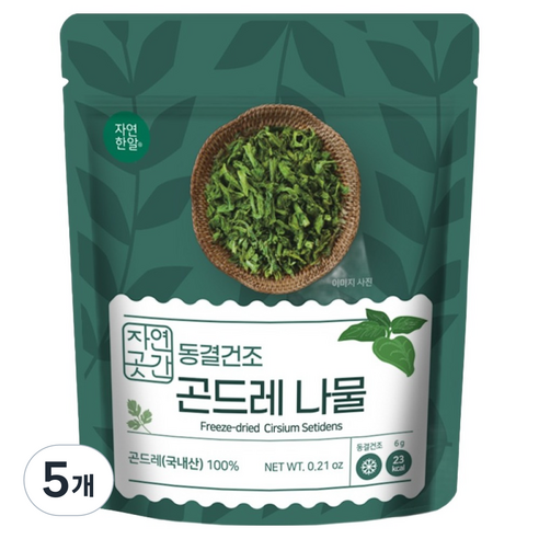 자연한알 자연곳간 국내산 동결건조 곤드레, 5개, 6g