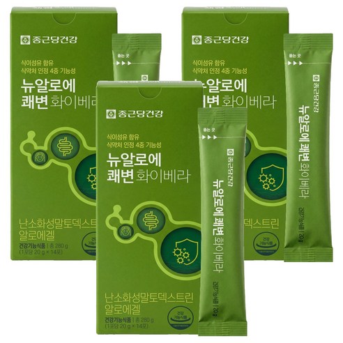 종근당건강 뉴알로에 쾌변 화이베라 14포