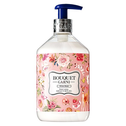 부케가르니 프레그런스드 바디로션 화이트머스크향, 520ml, 1개