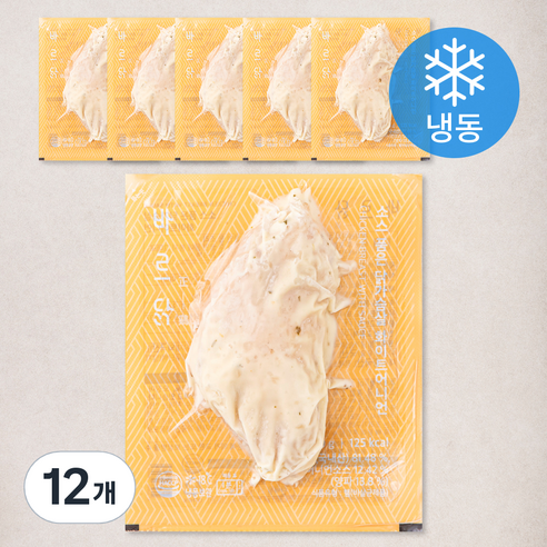 바르닭 소스 품은 닭가슴살 화이트어니언 (냉동), 100g, 1개입, 12개