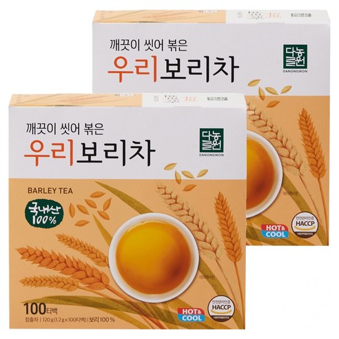 다농원 깨끗이 씻어 볶은 우리보리차 티백