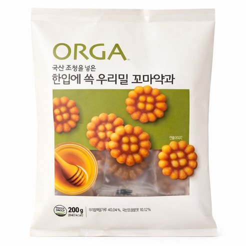 올가홀푸드 한입에 쏙 우리밀 꼬마약과
