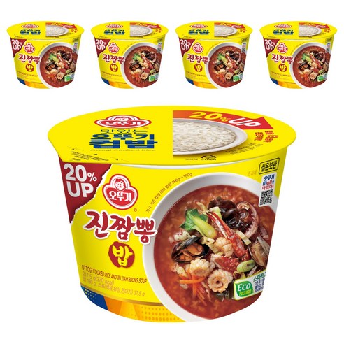 [로켓프레시] 오뚜기 컵밥 증량 진짬뽕밥