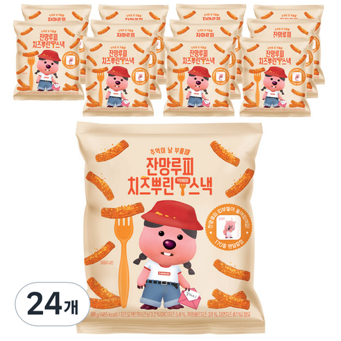 어니스트에프엔비 잔망루피 치즈뿌린 떡볶이스낵