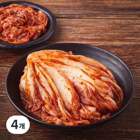 [로켓프레시] 모산김치 갓담근 배추포기김치, 1kg, 4개