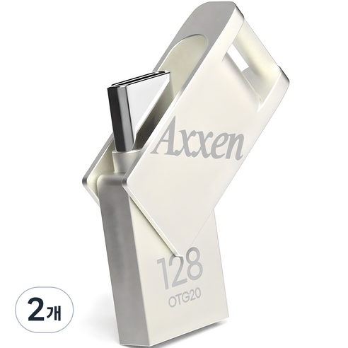 액센 버디 C타입 USB 메모리 OTG20, 128GB, 2개