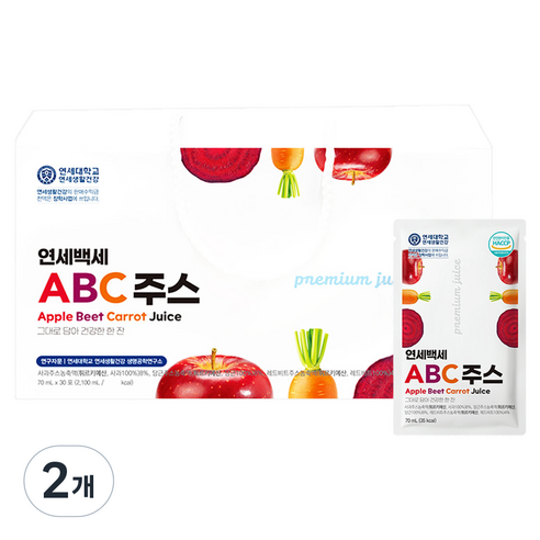 연세생활건강 연세백세 ABC 주스 30p, 2.1L, 2박스