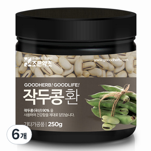 조은약초 프리미엄 작두콩환, 6개, 250g
