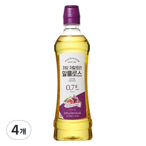 배대감 저당 저칼로리 알룰로스, 820g, 4개