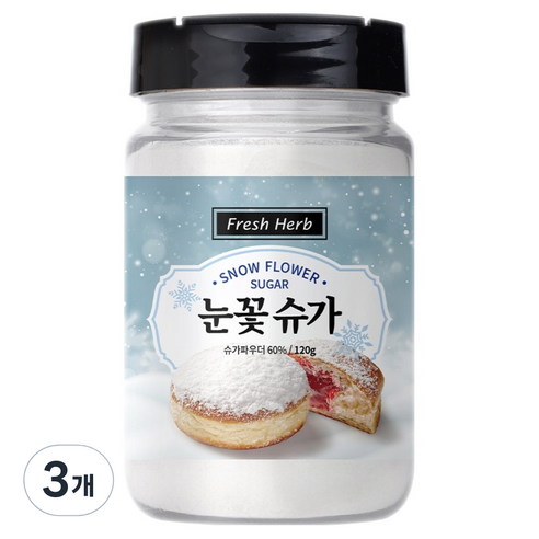 신선약초 눈꽃 슈가, 120g, 3개