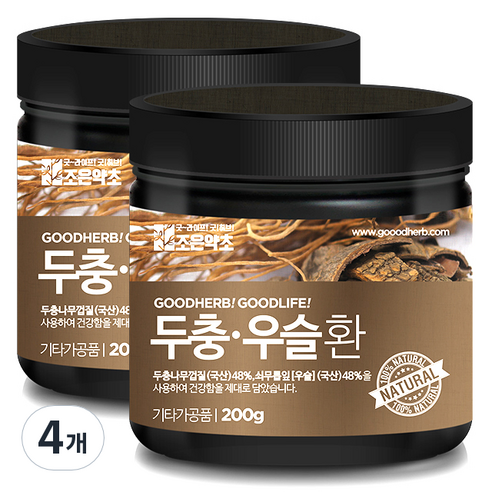 조은약초 두충우슬환, 4개, 200g