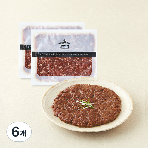 [로켓프레시] 설야멱적 언양식 바싹 소불고기, 300g, 6개