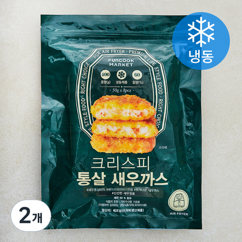 [로켓프레시] 크리스피 통살 새우까스 (냉동)