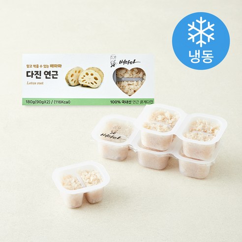 [로켓프레시] 배마마 굵게 다진 연근 (냉동)