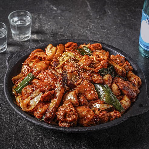 [로켓프레시] 통나무집 닭갈비 밀키트 1640g (매장 2인분)