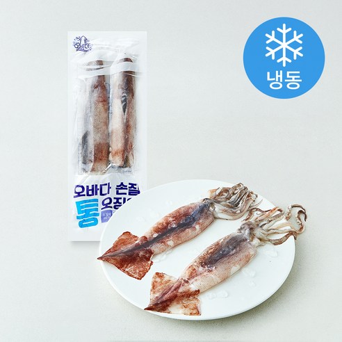 [로켓프레시] 오바다 국내산 손질 통오징어 (냉동)