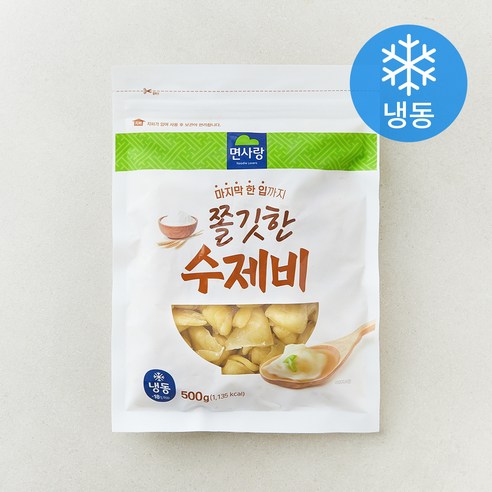 [로켓프레시] 면사랑 쫄깃한 수제비 (냉동), 500g, 1개