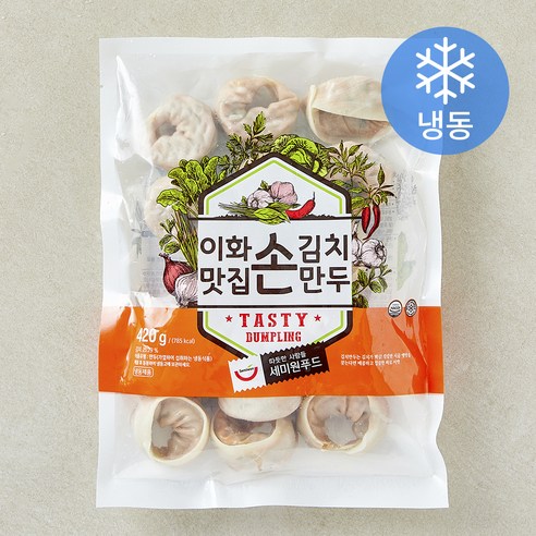 [로켓프레시] 세미원 이화맛집 김치손만두 (냉동)