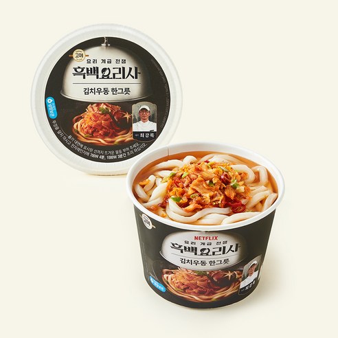 [로켓프레시] 고메 흑백요리사 최강록셰프 김치우동 한그릇 용기