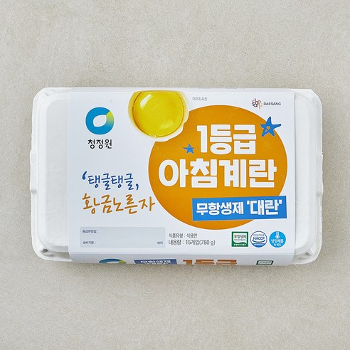 [로켓프레시] 청정원 무항생제 인증 1등급 아침대란 780g