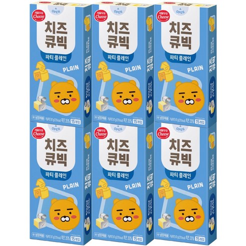 서울우유 치즈큐빅 플레인 87g x 6개