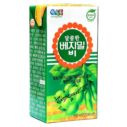 (올따옴) 정식품 달콤한 베지밀두유 비 190ml 48입