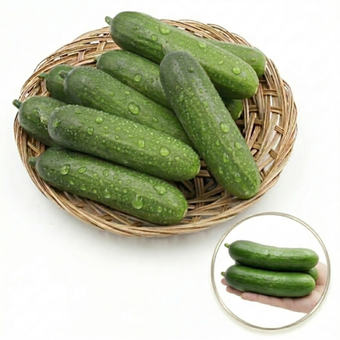 한입 생식용 미니오이 신선간식 아삭오이, 1개, 1kg