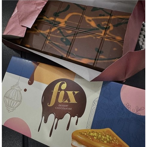 Dubai fix chocolate 두바이 초콜릿 픽스 원조 피스타치오 Can't get Knafeh of it