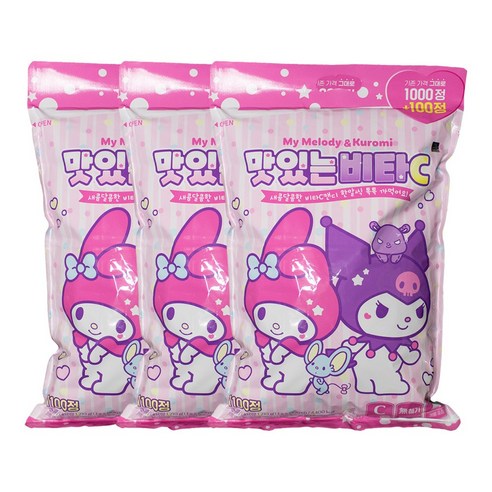 마이멜로디 쿠로미 맛있는비타C 1000정+100정