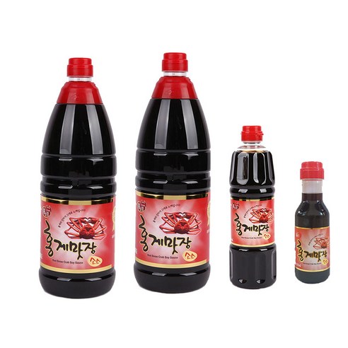 [류맛간장]홍게간장 홍게맛장소스1800ml 2병+500ml1병+200ml