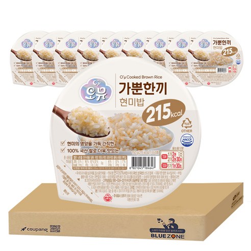 오뚜기 가뿐한끼 현미밥 150g 30개입, 150g, 10개