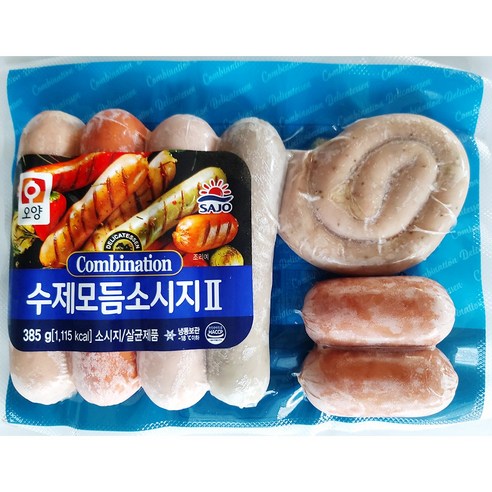 수제모듬소세지(사조 385g), 385g, 2개