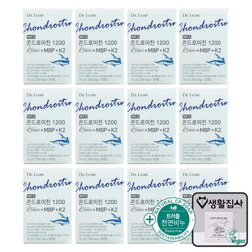 Dr. Lean 닥터린 콘드로이친 1200 콘레이티 + MBP + K2, 사은품 천연비누
