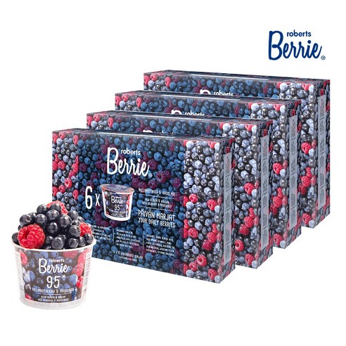 [로버츠베리에] 빌베리&라즈베리 100ml x 6팩, 100ml, 24개