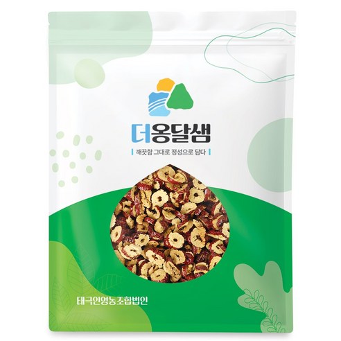 더옹달샘 깨끗하게 말린 대추칩 1kg 대추슬라이스 대추과자