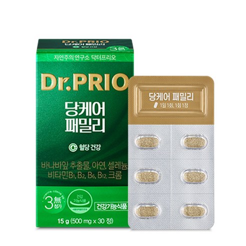 닥터프리오 당케어 패밀리 바나바잎추출물 15g