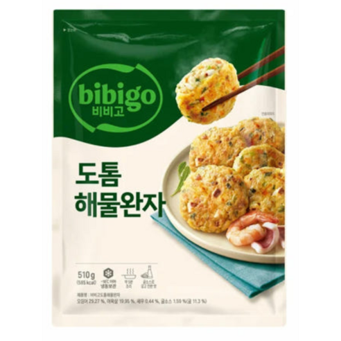 비비고 도톰 해물완자 510g, 3개, 510g