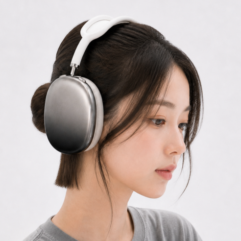 페이퍼랩 그라데이션 투명 커버 실리콘 에어팟 맥스 호환 케이스 2p