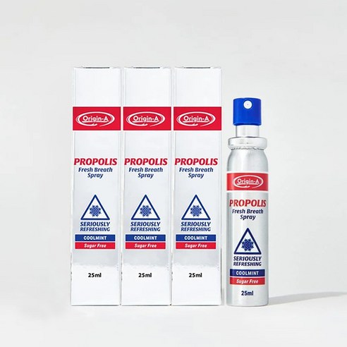[호주영양제직구+무료배송]ORIGIN-A 오리진에이 프로폴리스 프레시 브레쓰 스프레이 25mlx3개입 75ml