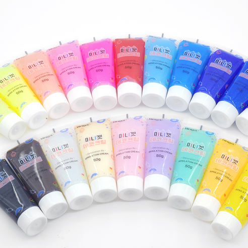 데코덴 생크림 접착제 데코크림 휴대폰 케이스꾸미기 펄 글리터 50g, C0050. 펄남색