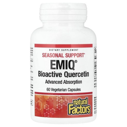 내추럴팩터스 EMIQ 바이오물티브 퀘르세틴 50mg 베지캡슐 60정