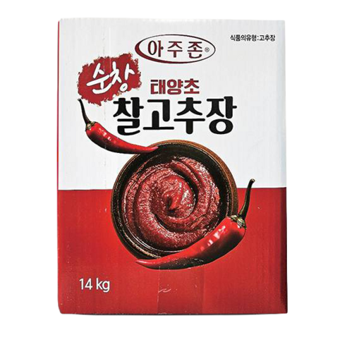 아주존 순창우리식품 업소용 대용량 순창 태양초 찰고추장 (고추가루 함량 6.3%)