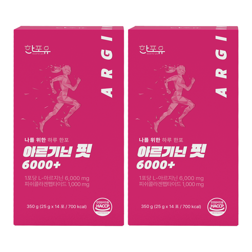 한포유 여성 아르기닌 핏 6000+ L아르기닌 고함량 젤리 콜라겐 14포