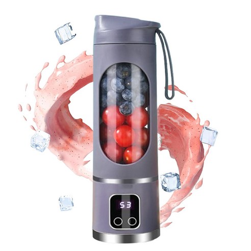 휴대용 고속 과일 블렌더 3단계 조절 믹서기 450ml 대용량