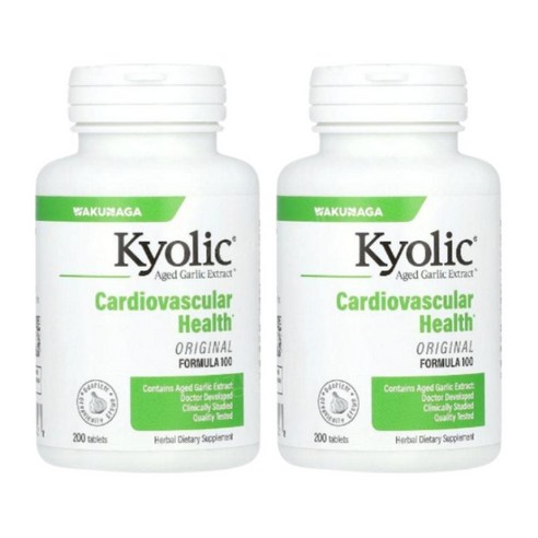 Kyolic 키올릭 쿄릭 숙성 마늘 추출물 600mg HDL 심장 심혈관 영양제