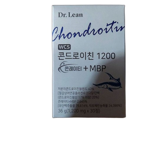 피로 회복 건강 개선 관절 및 연골 건강 지원 콘드로이친 포함 고농축 영양제, 30정, 6개, 6개