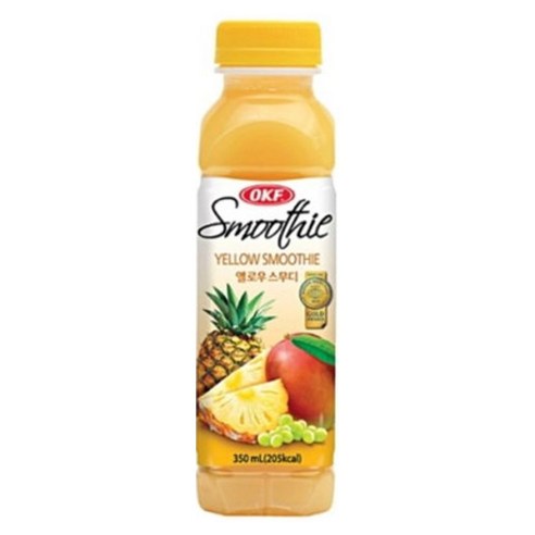 OKF 옐로우스무디 350ml 12입 대량 소량 신제품 주스 과일